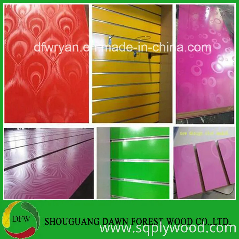 Good Quality 15mm Melamine Faced Slot MDF